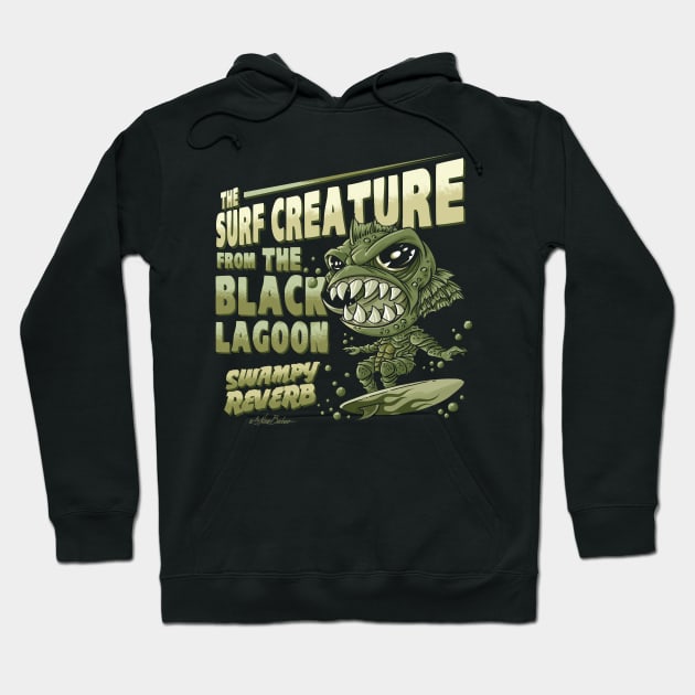 The surf creature Hoodie by nanobarbero